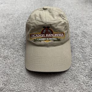 AMC Jackson Rancheria Casino Hotel Strapback Hat Cap Mens OSFA Brown Embroidered